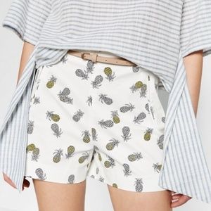 Zara Pineapple Shorts